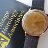 Omega 2714 Oversize Gold Dual Tone Dial